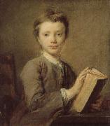 PERRONNEAU, Jean-Baptiste A Boy with a Book Germany oil painting artist